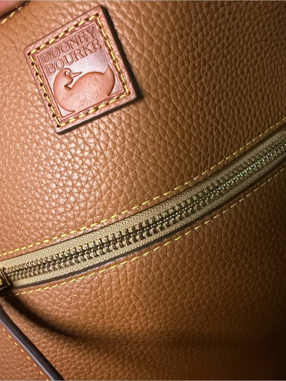 Dooney & Bourke Tan Leather Backpack